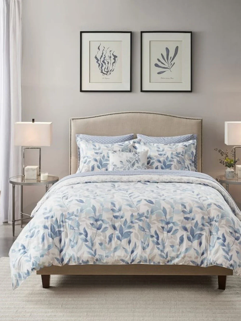 Madison Park Essentials Thelma Reversible 8pc Queen Comforter Set w/ Sheet Set.